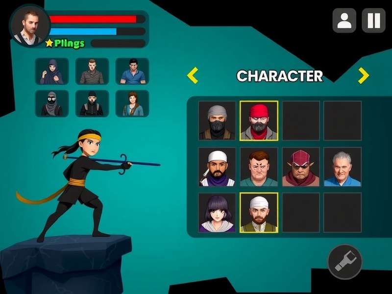 Net Ninjas India Character Selection Screen